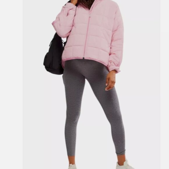 NWT FP Movement x Hatch Pink Pippa Packable Puffer Jacket, Large - Picture 2 of 11